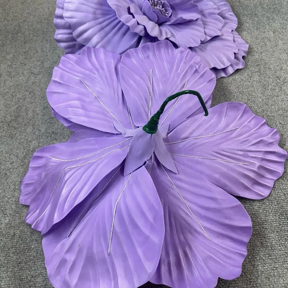 2 Giant 20” Pastel Purple Artificial Foam Flower Head Wedding Party Decor